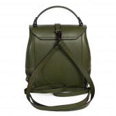 Rucsac dama din piele naturala DiAmanti Enna Verde Scuro